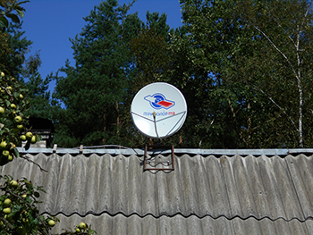 Установка спутникового телевидения Триколор